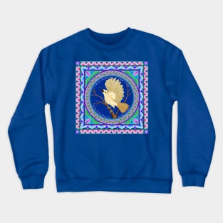 Evening Bird Song Mandala Crewneck Sweatshirt